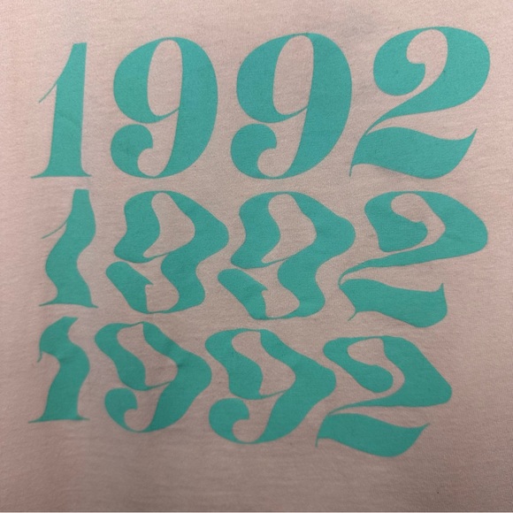 Dutch Bros Light Pink w/Mint Cut Off Tank/Muscle Tee MEDIUM So CUTE DB 1992 - Picture 4 of 6